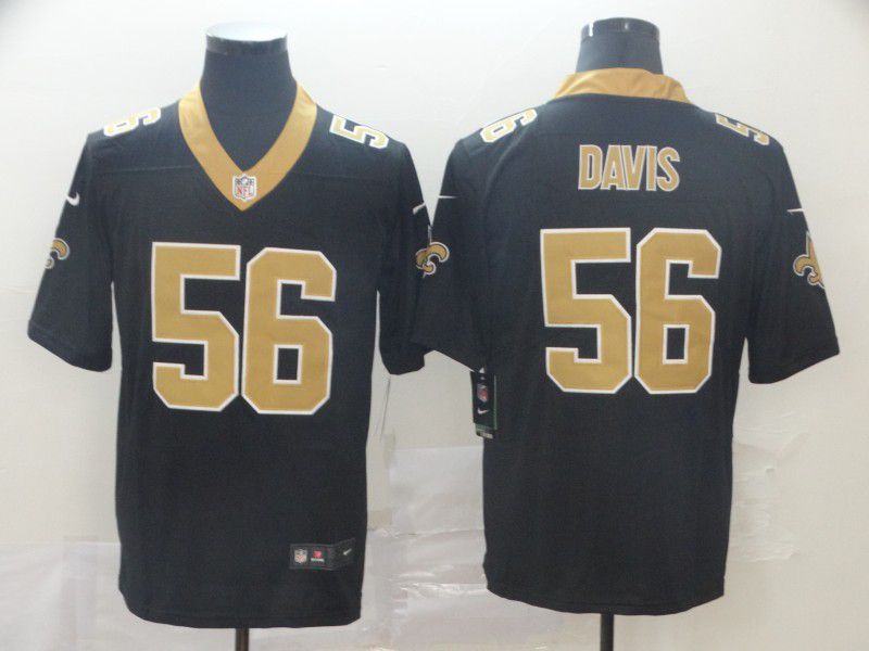 Men New Orleans Saints #56 Davis Black Nike Vapor Untouchable Limited Player NFL Jerseys